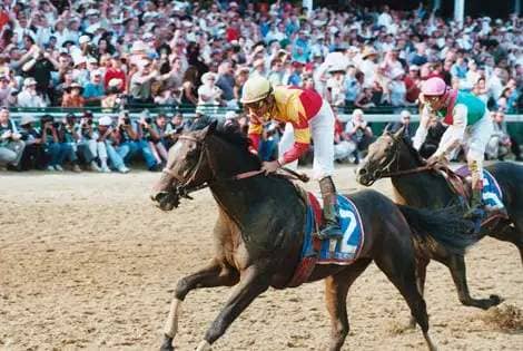 Fusaichi Pegasus in the 2000 Kentucky Derby at Churchill Downs