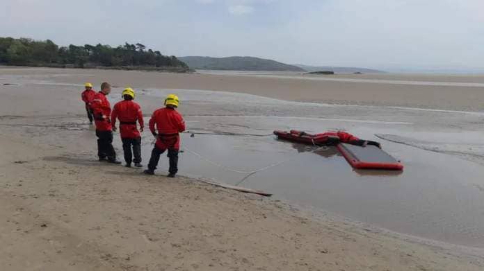 Rescue teams in action