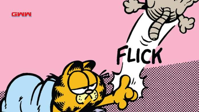 Garfield flicking Nermal, Garfield The Movie Nermal